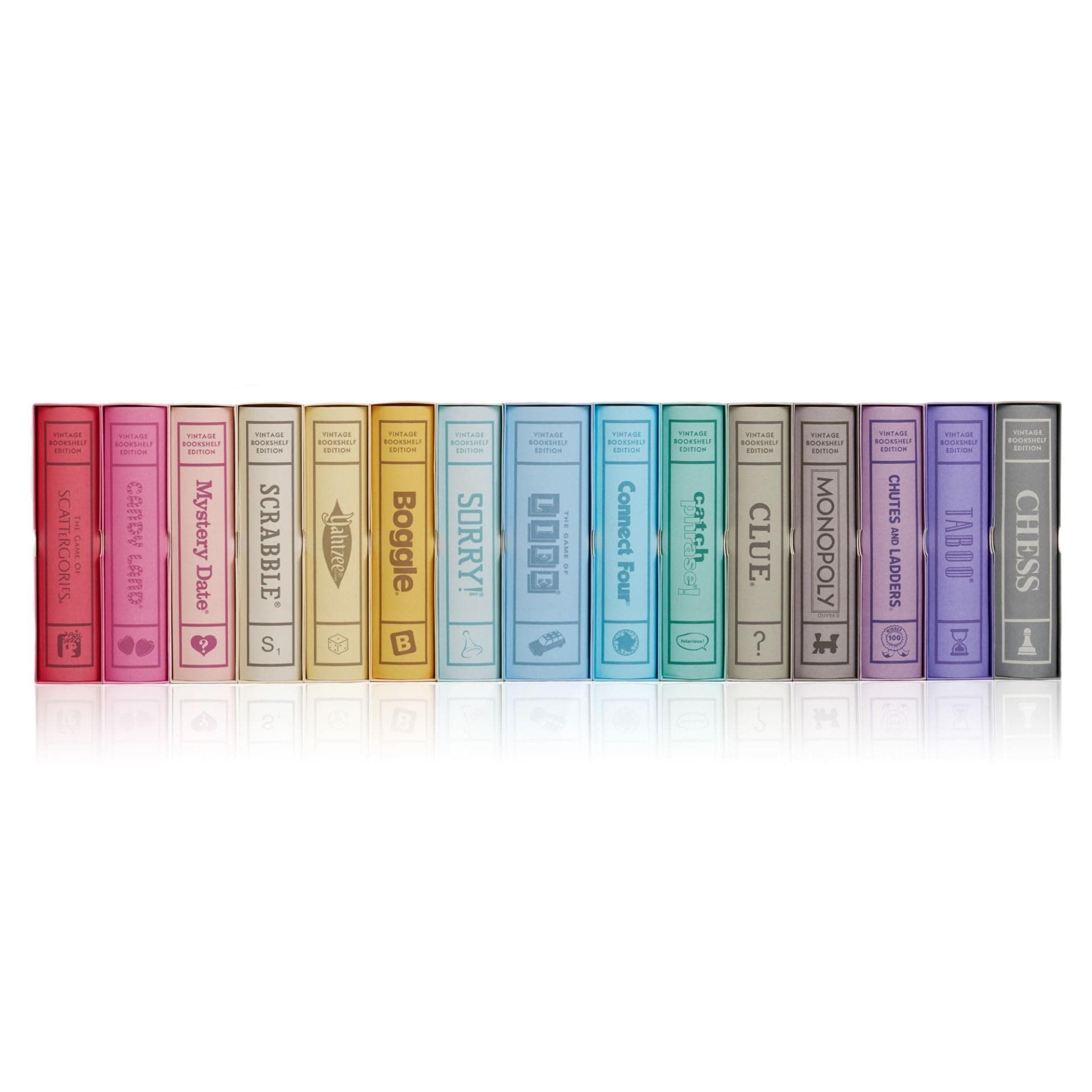 WS Game Company Collection of 15 Vintage Bookshelf