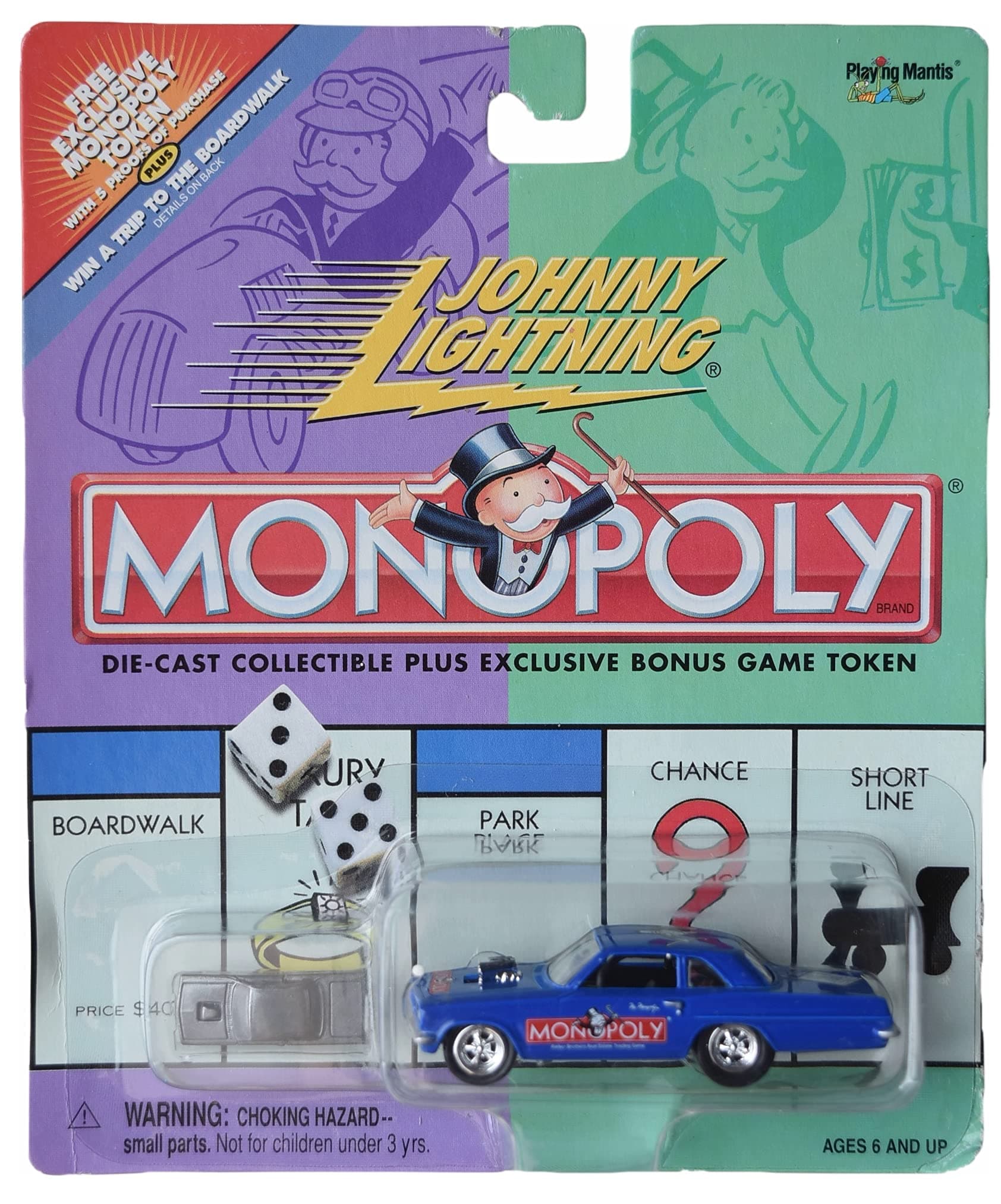 Johnny Lightning Monopoly Pontiac (Blue)
