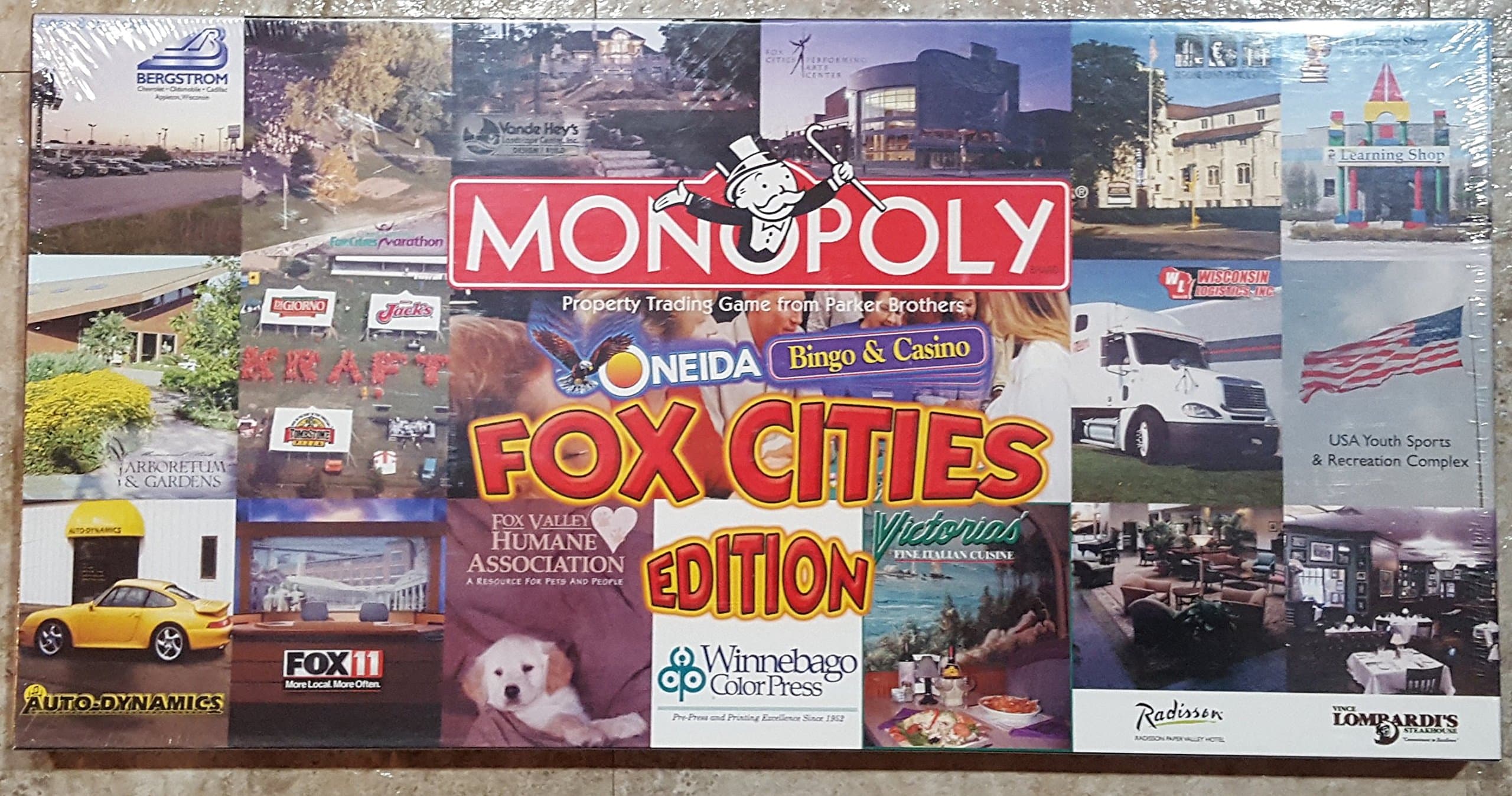 Parker Brothers Fox Cities Monopoly