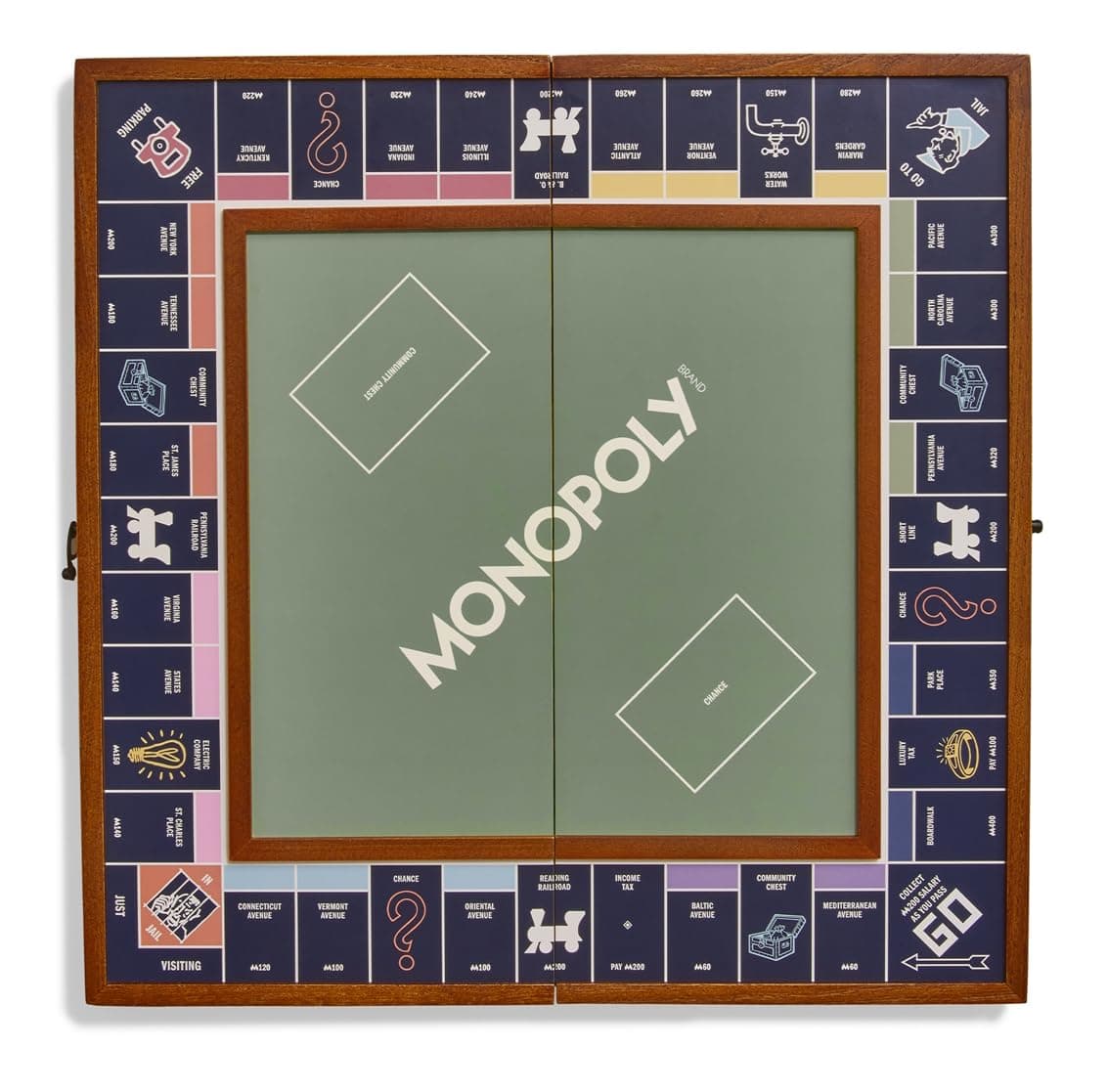 WS Game Company Monopoly Grand Folding Edition (Wood-Framed)