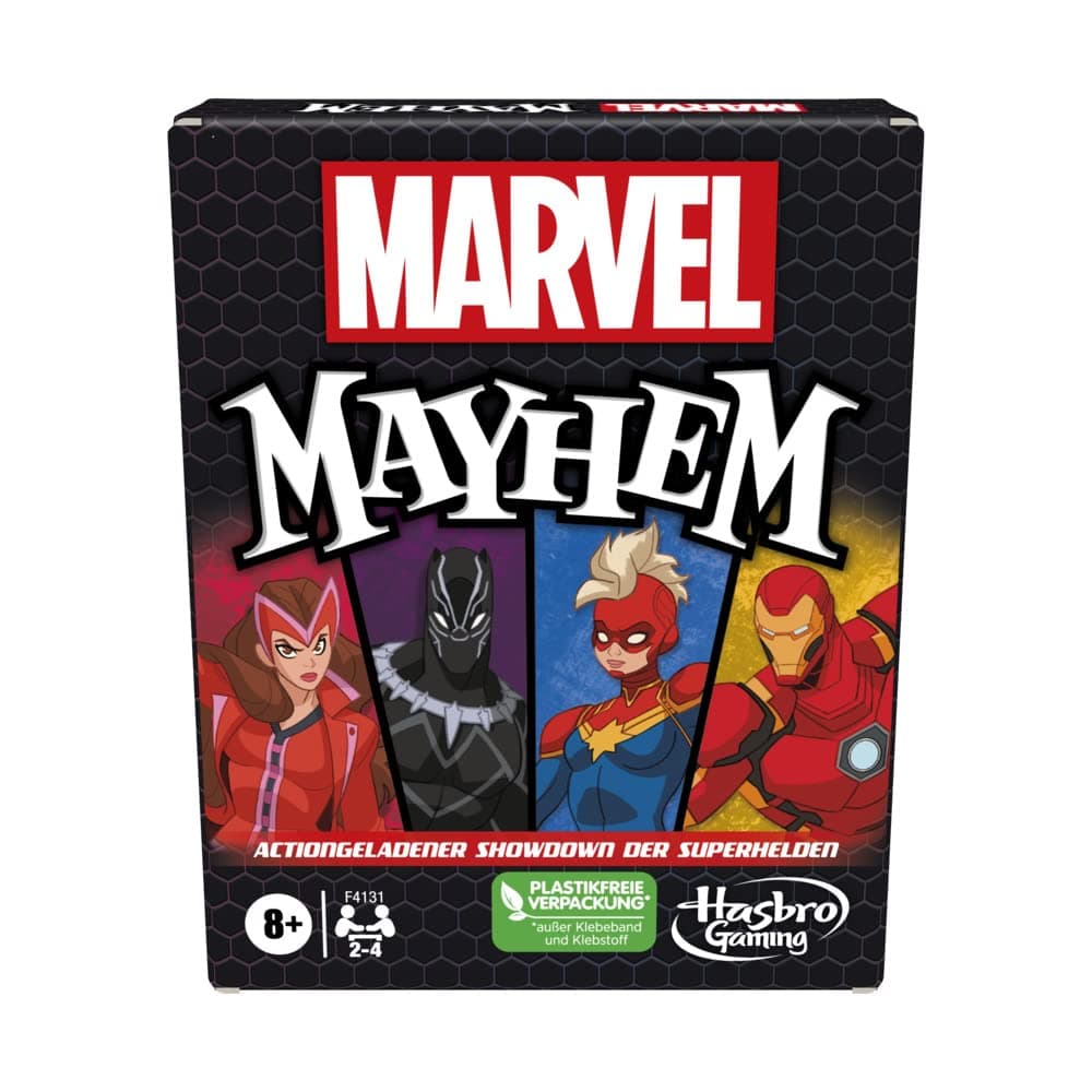 Monopoly Marvel Mayhem Card Game with Marvel Superheroes