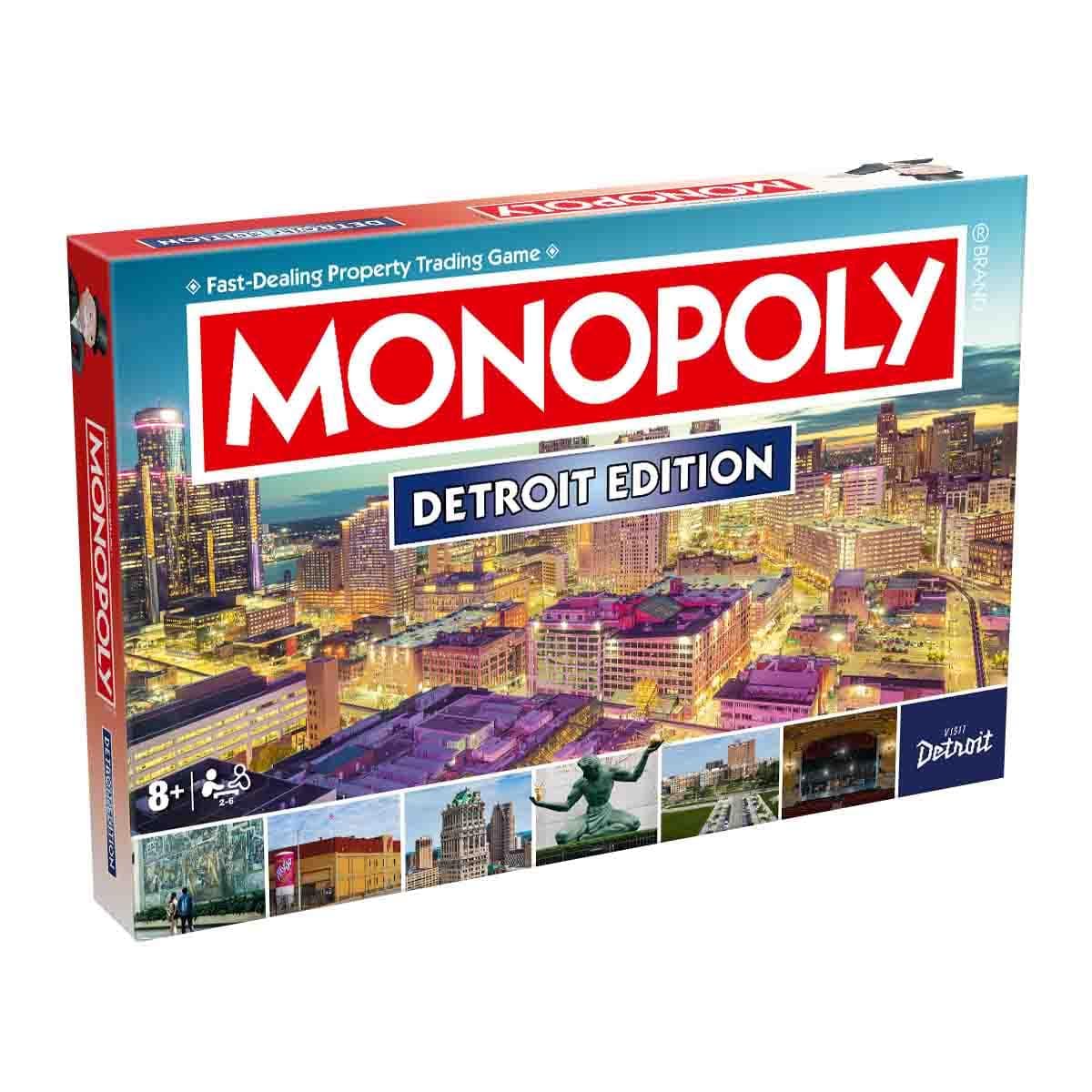Monopoly Board Game Detroit MI Edition