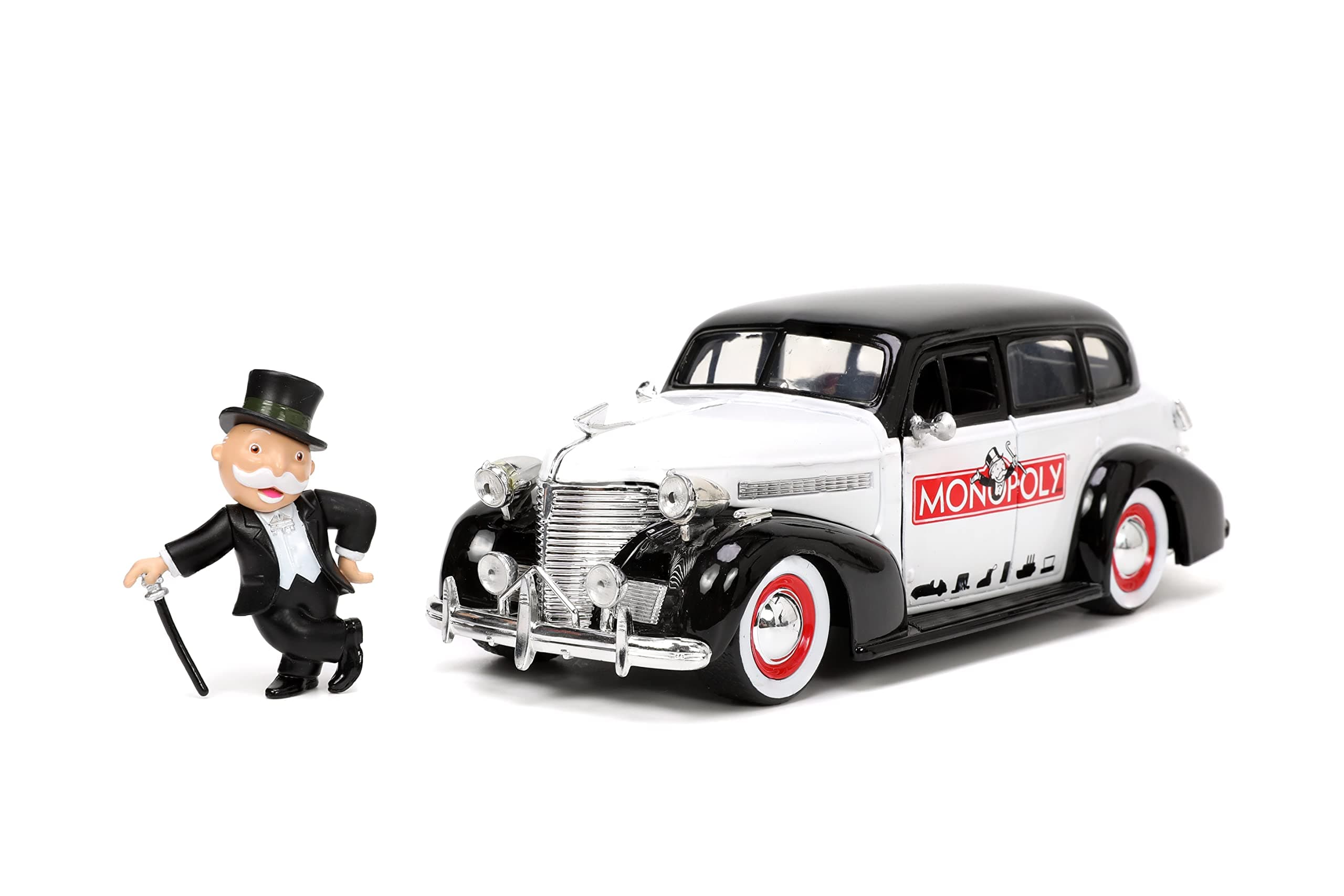 Jada Toys Mr. Monopoly 1939 Chevrolet Die-Cast Car with Figure