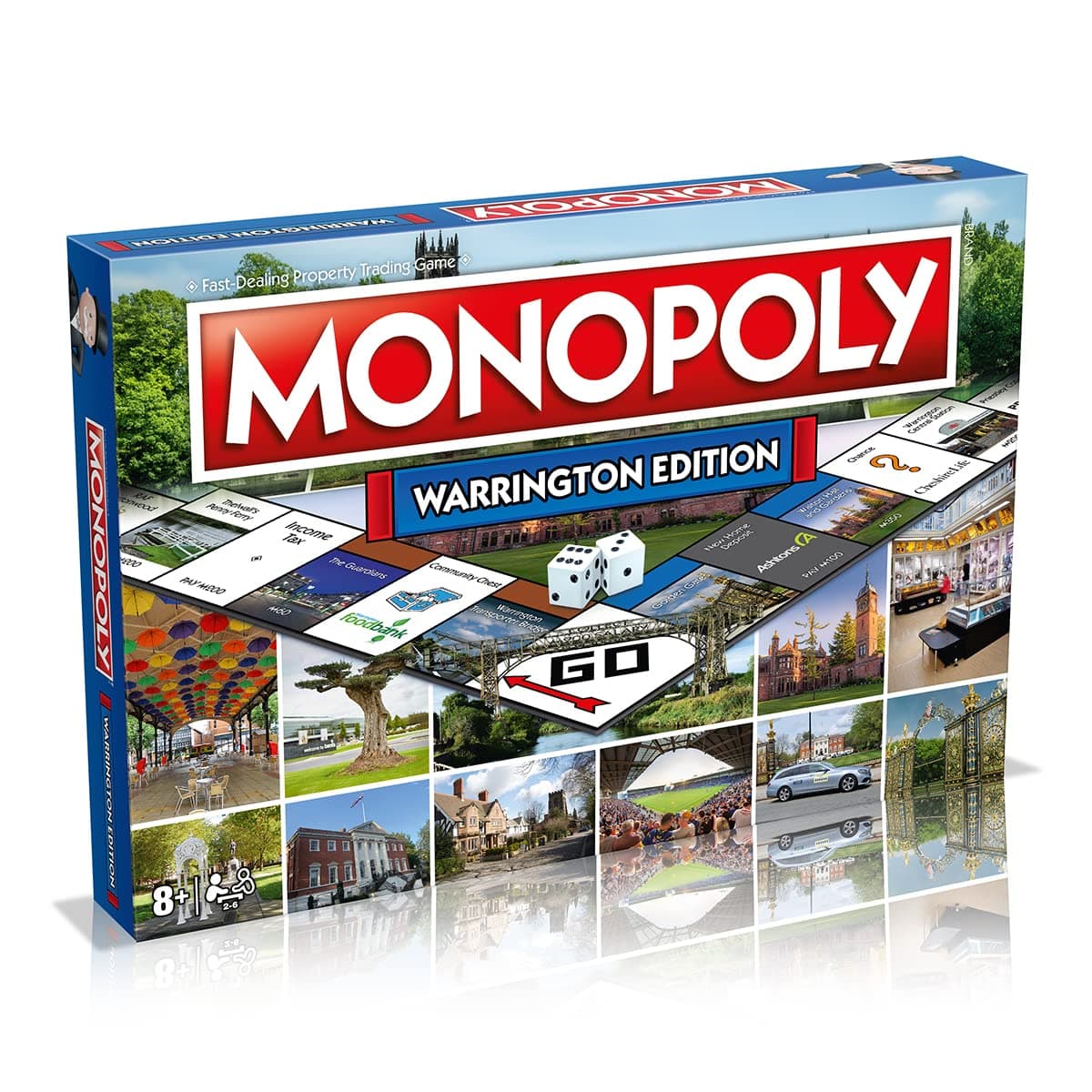 Winning Moves Warrington Monopoly Board Game English Edition