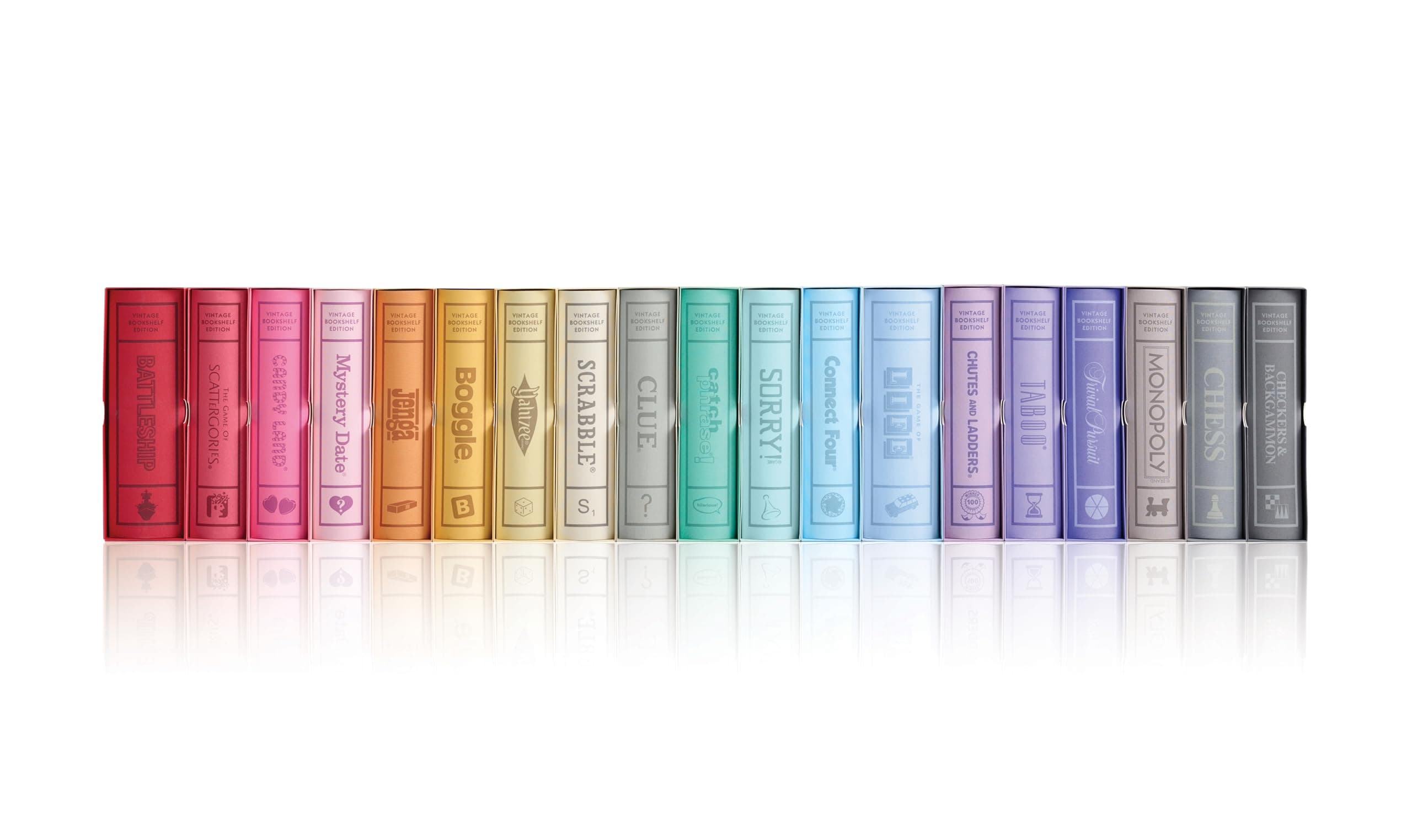 WS Game Company Collection of 19 Vintage Bookshelf