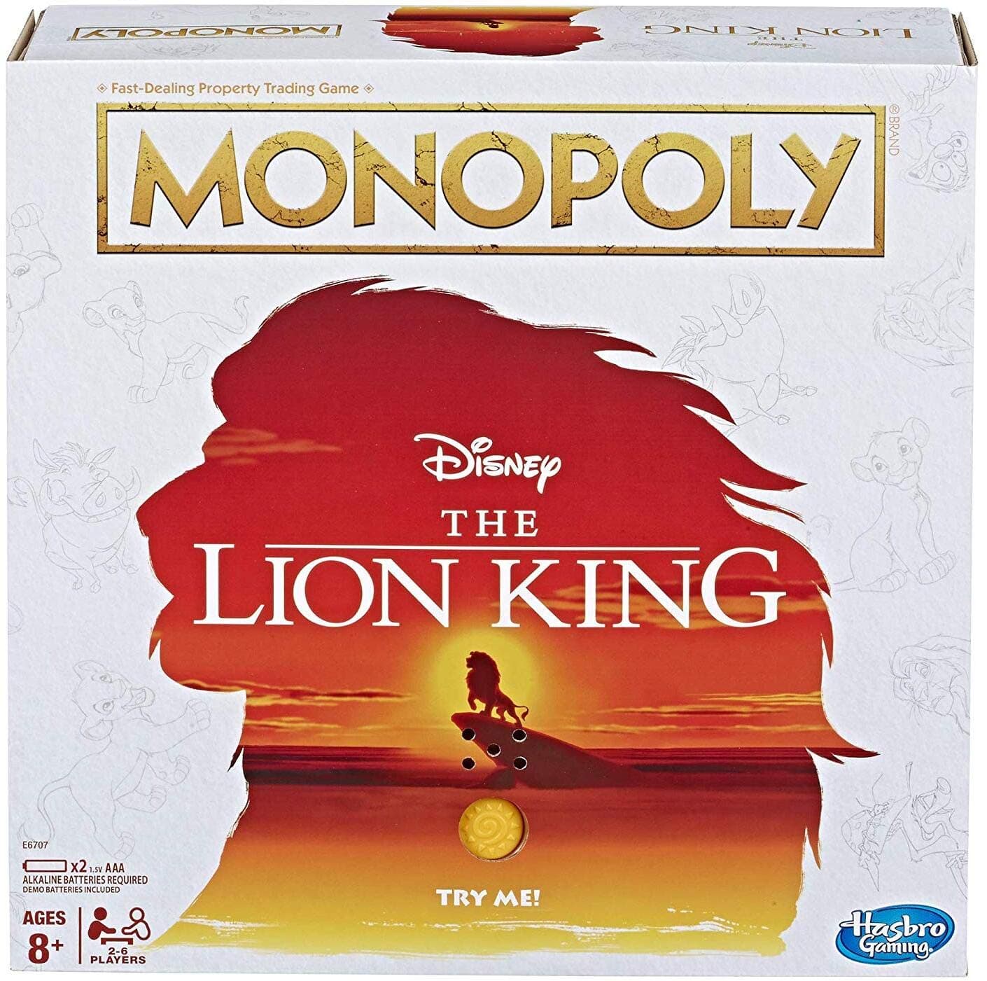 Monopoly Game Disney The Lion King Edition