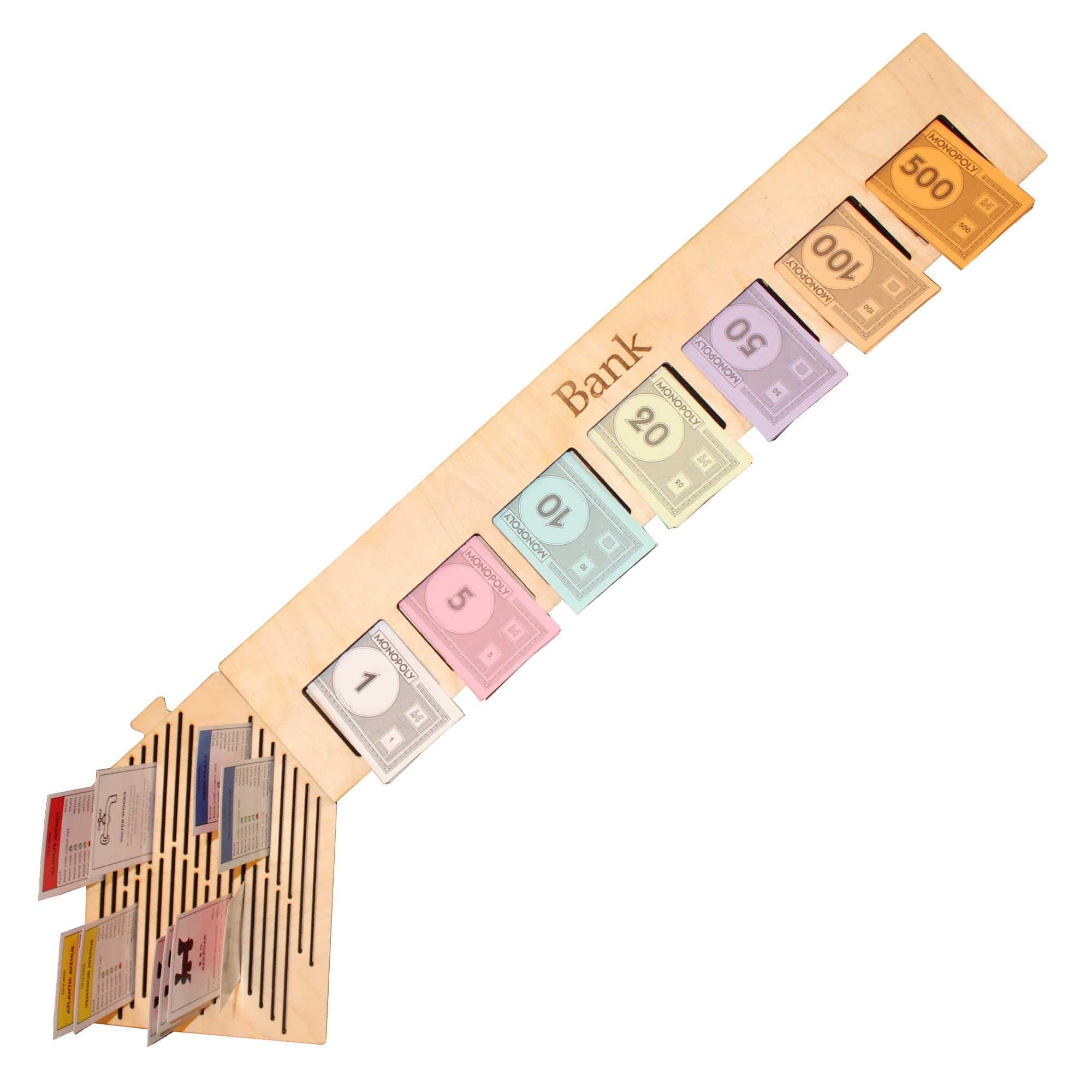 Personalized Monopoly Board Organizer (1 Bank, 1 Corner)