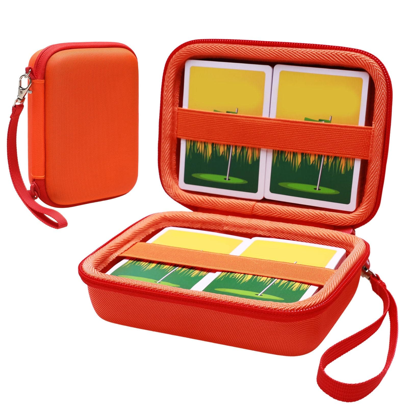 L LTGEM 300+ Card Game Case for Monopoly Deal (Orange)