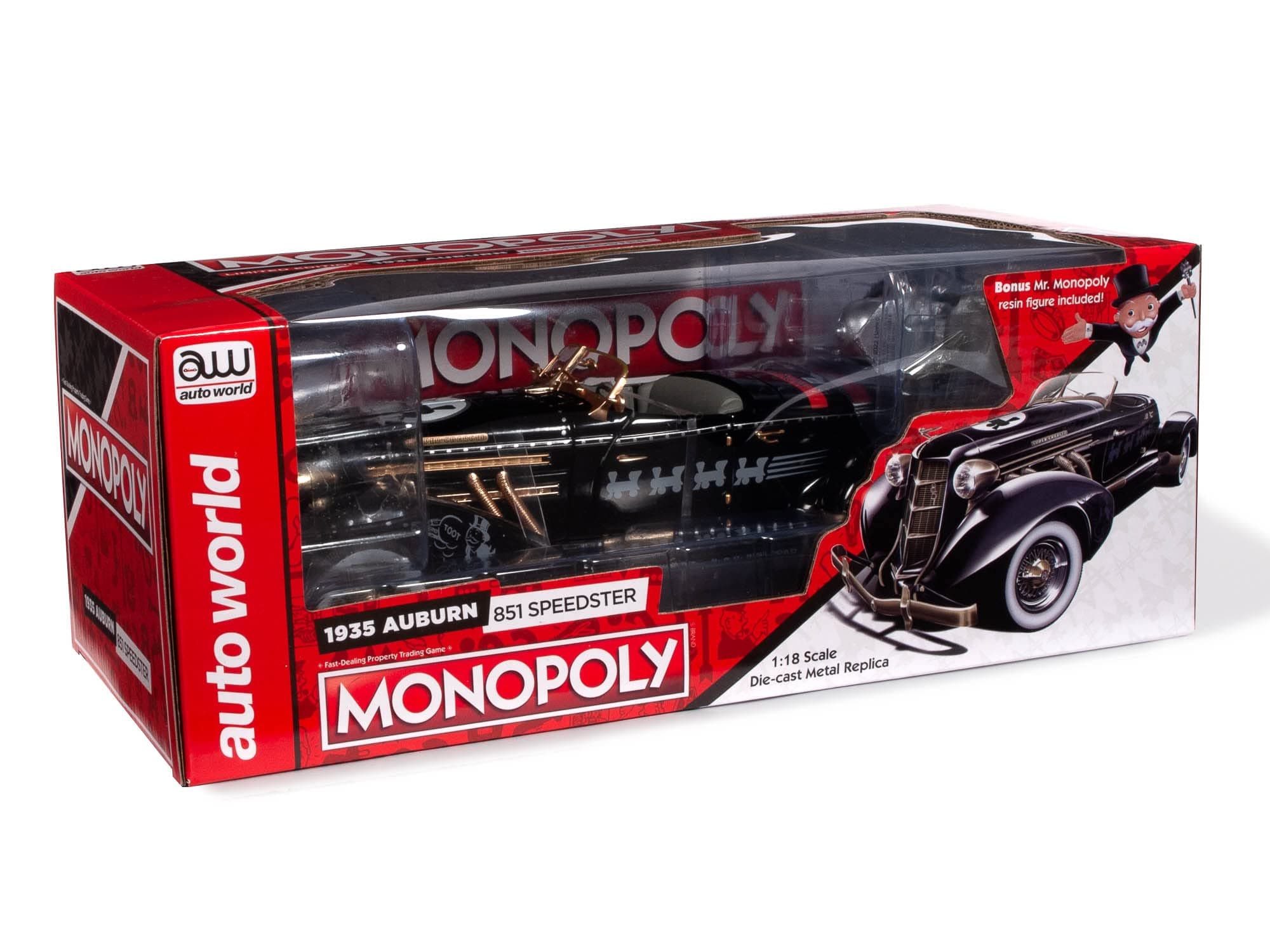 Auto World Silver Screen Machines 1935 Auburn 851 Speedster (Monopoly)