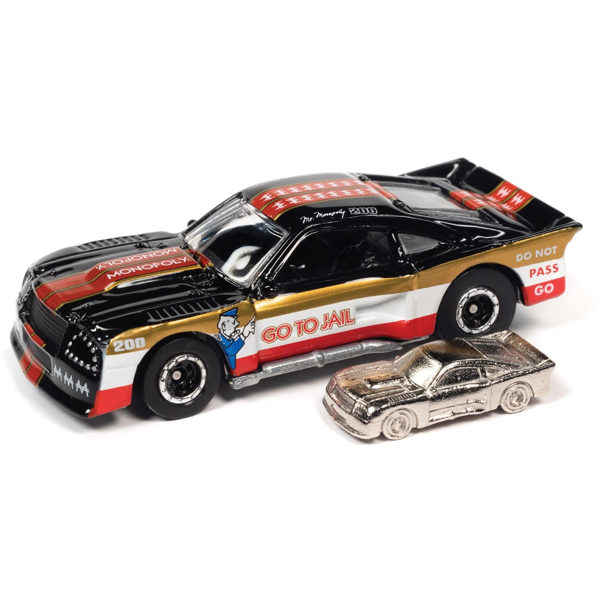 Johnny Lightning Monopoly 1975 Ford Mustang Cobra II Racer (Go to Jail) (JLSP214)