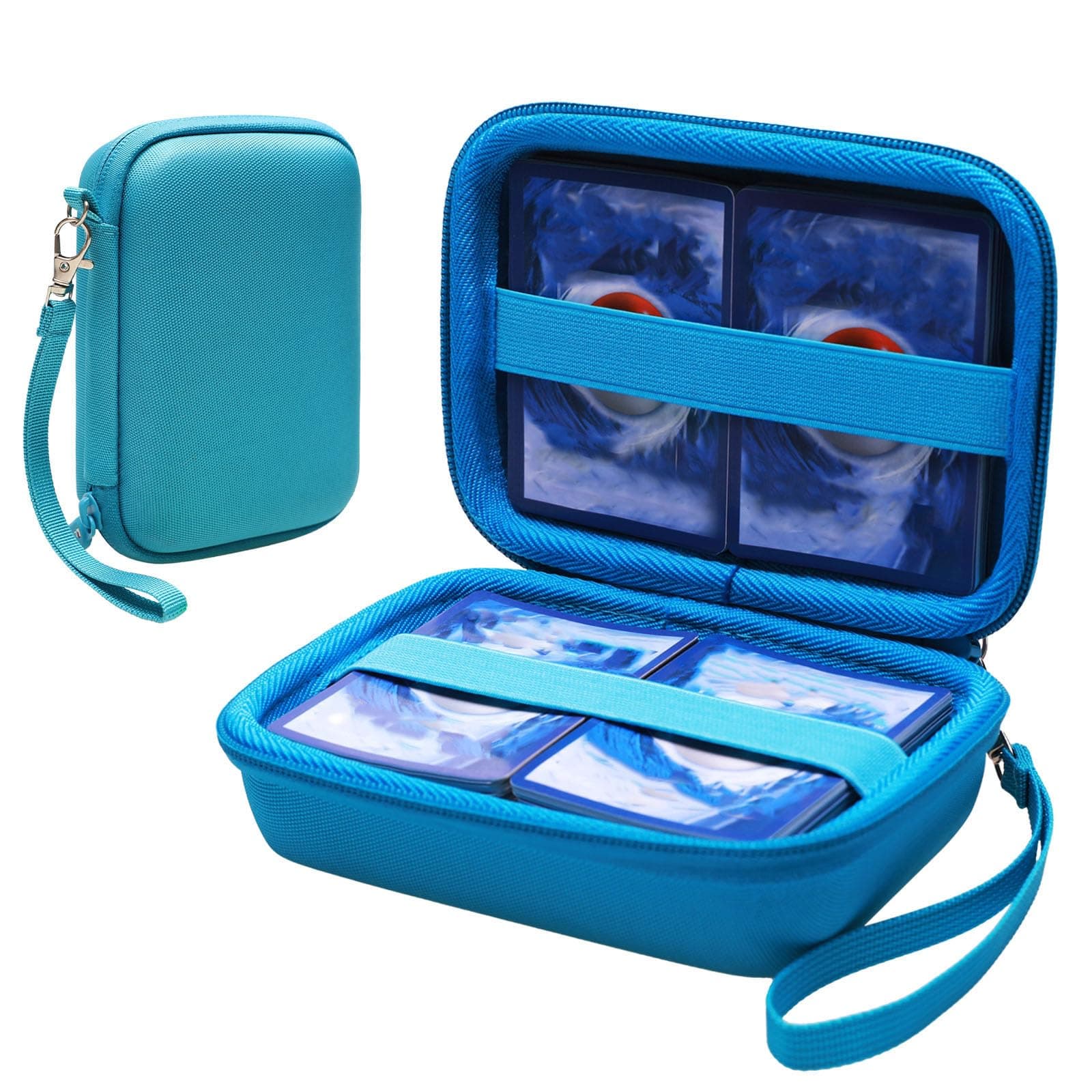 300+ Card Game Case for Monopoly Deal and Other Card Games (Sky Blue)