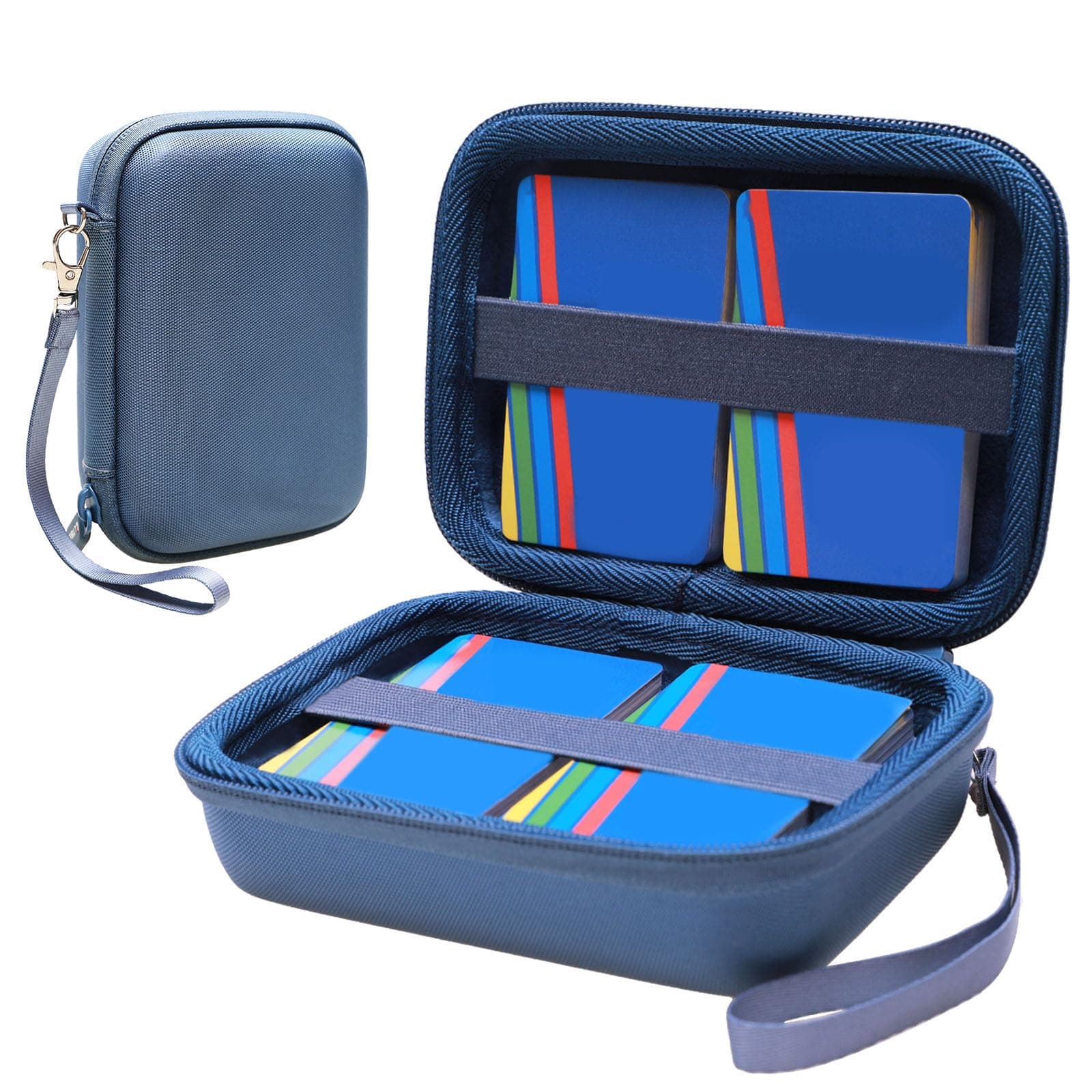 L LTGEM 300+ Card Game Case for Monopoly Deal (Blue)