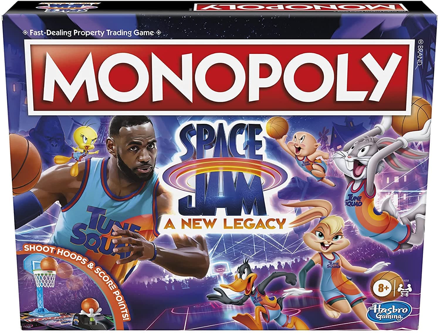 Monopoly: Space Jam A New Legacy Edition Family Board Game, Strategy Game