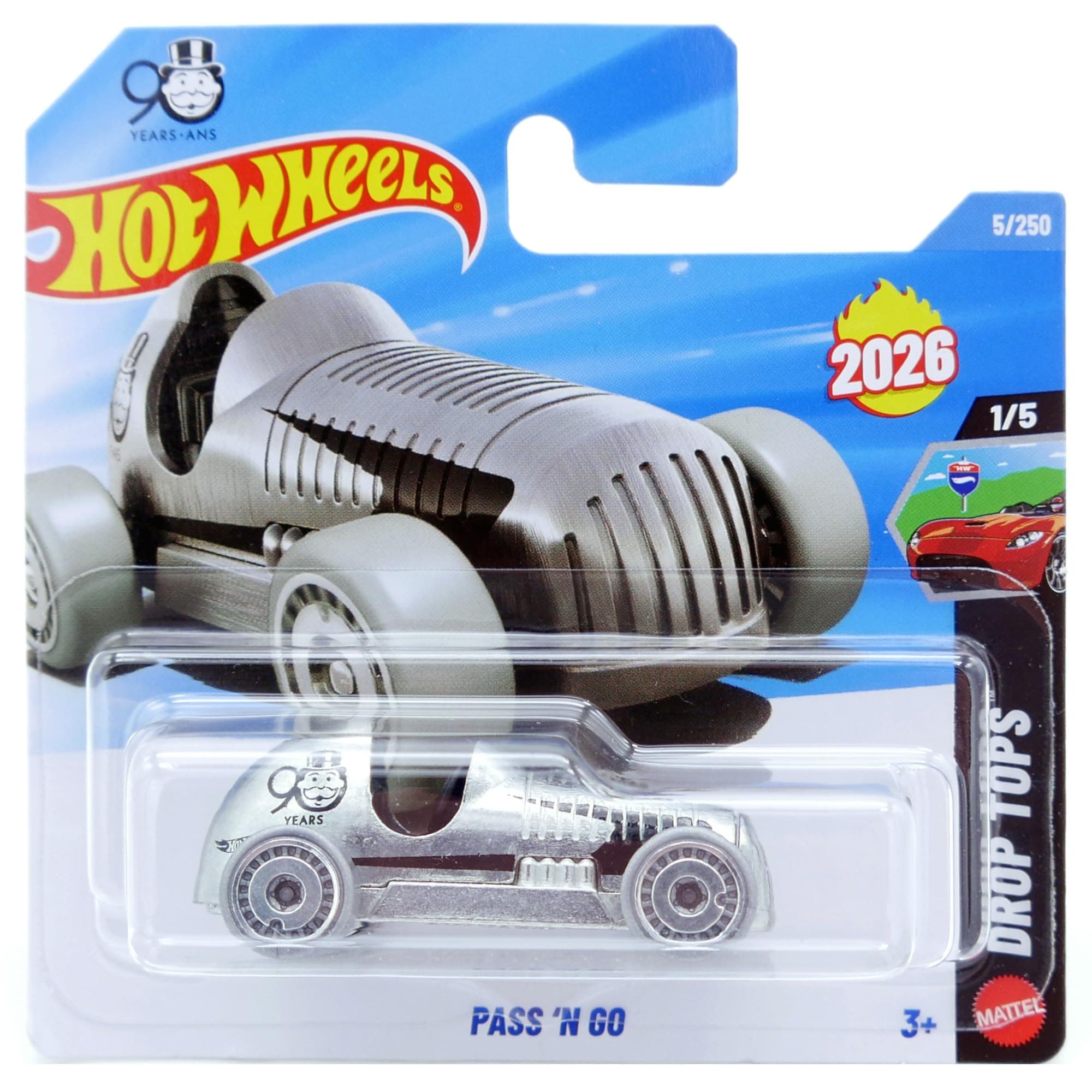 Hot Wheels Pass 'N Go Monopoly Die-Cast Car (1:64)