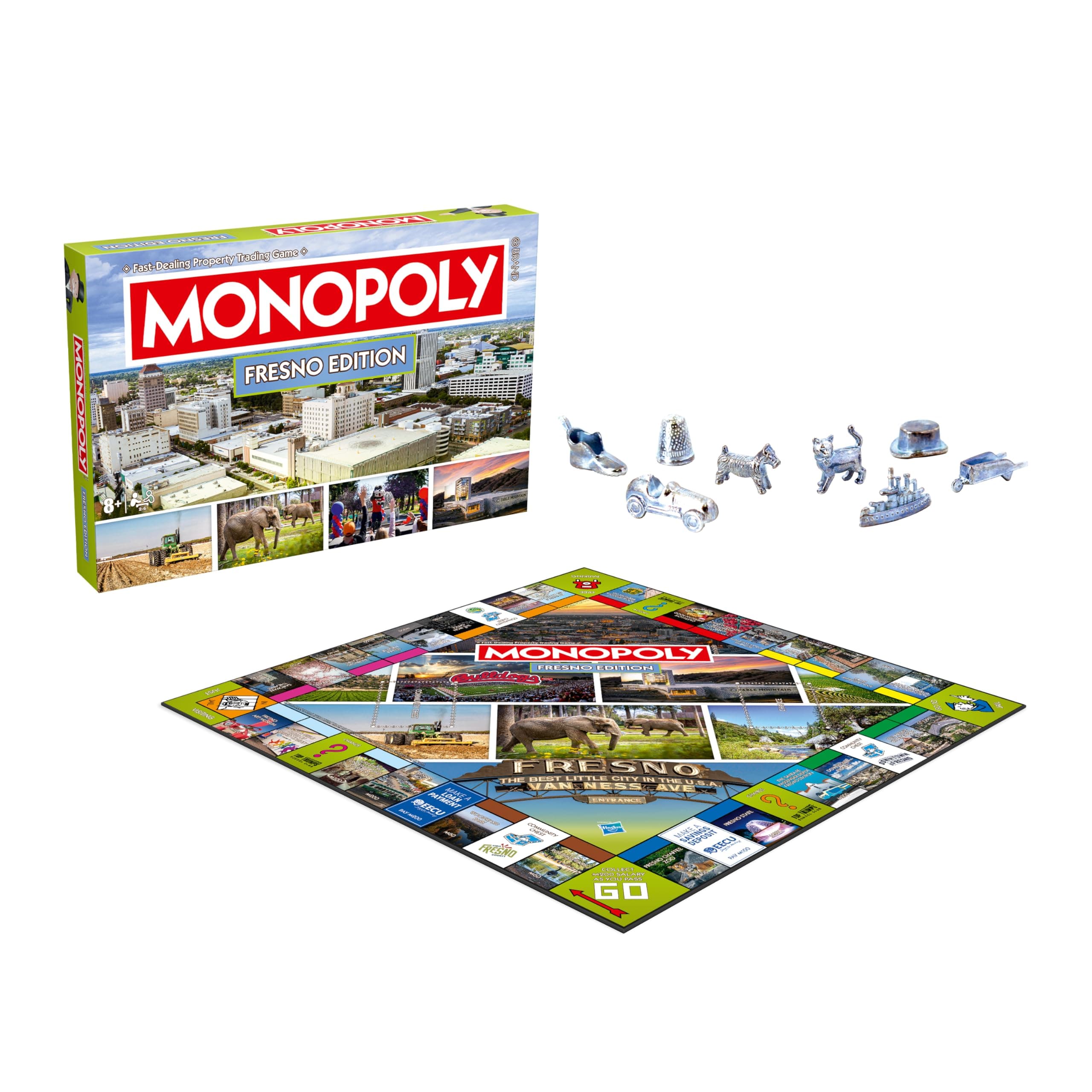 Monopoly Board Game Fresno CA Edition