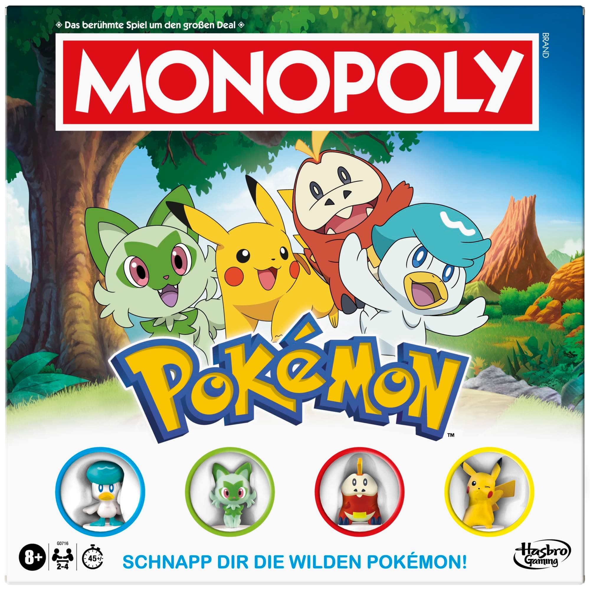 Monopoly Pokémon Edition Board Game - German Version