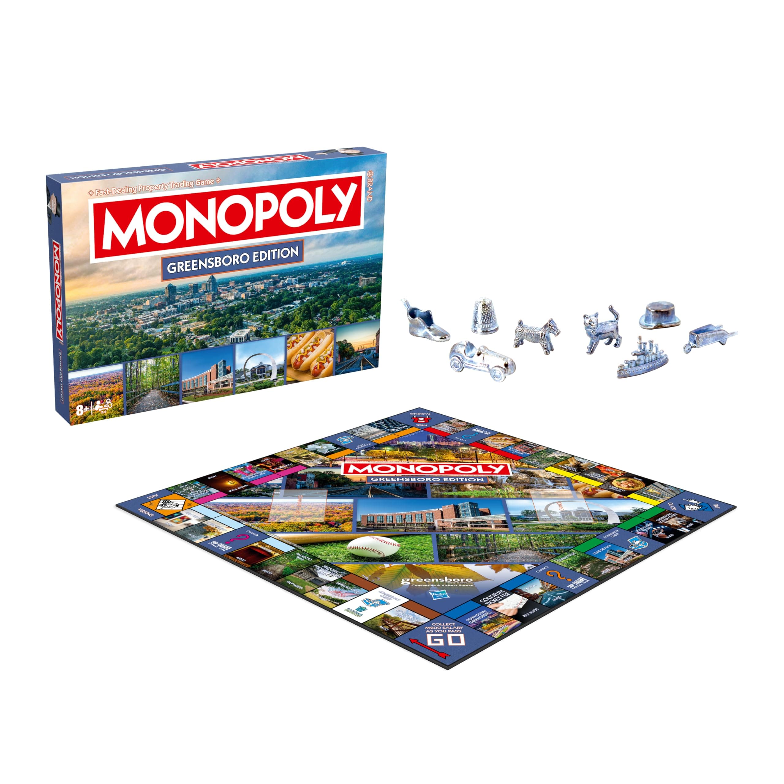 Monopoly Board Game - Greensboro, NC Edition