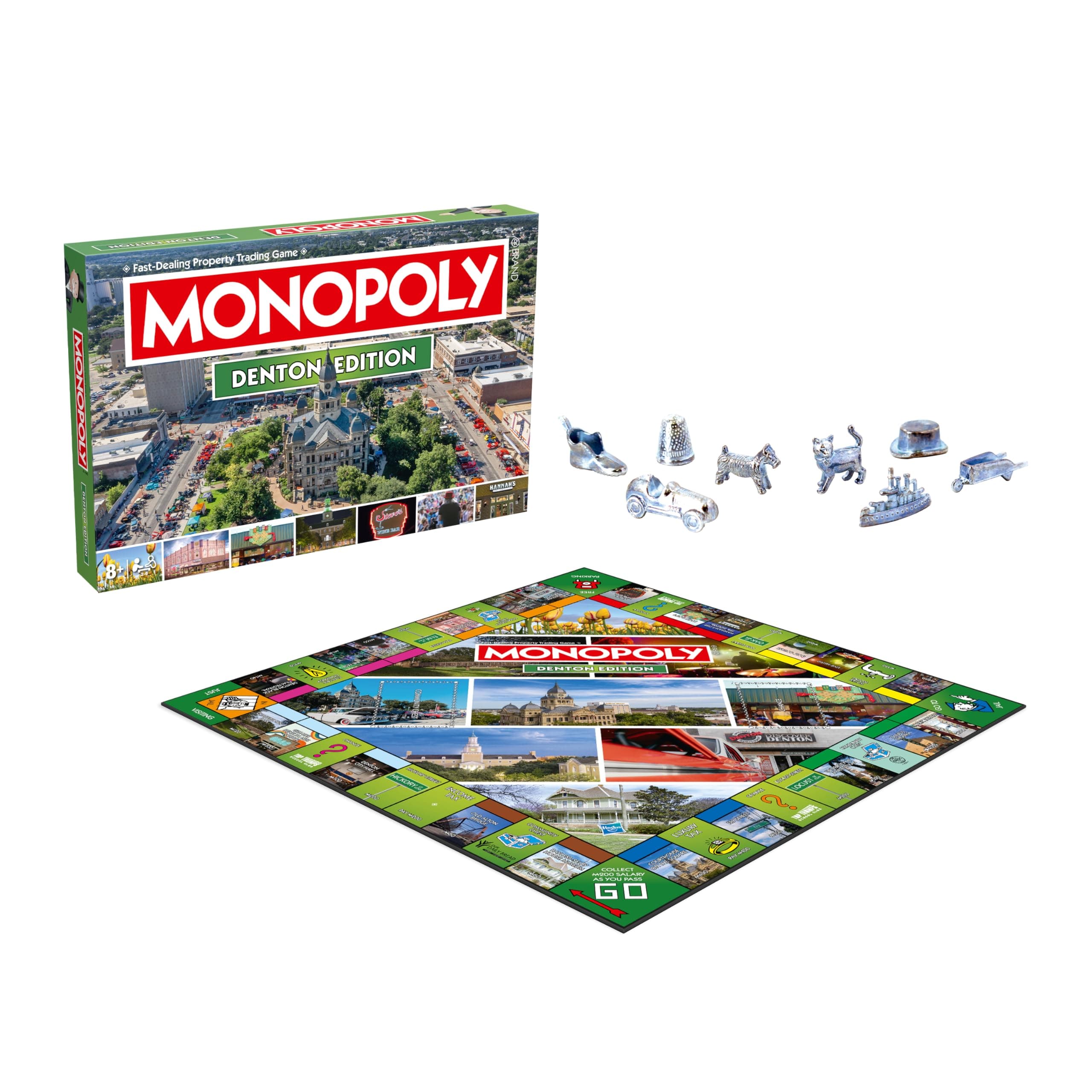 Monopoly Board Game Denton TX Edition