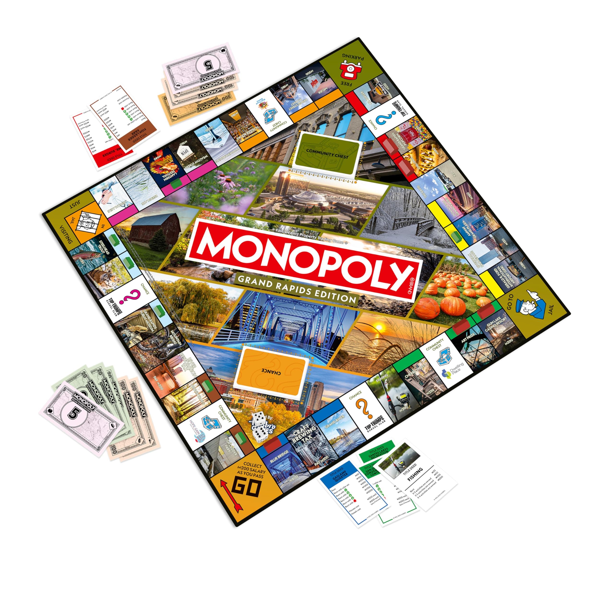 Monopoly Board Game - Grand Rapids, MI Edition