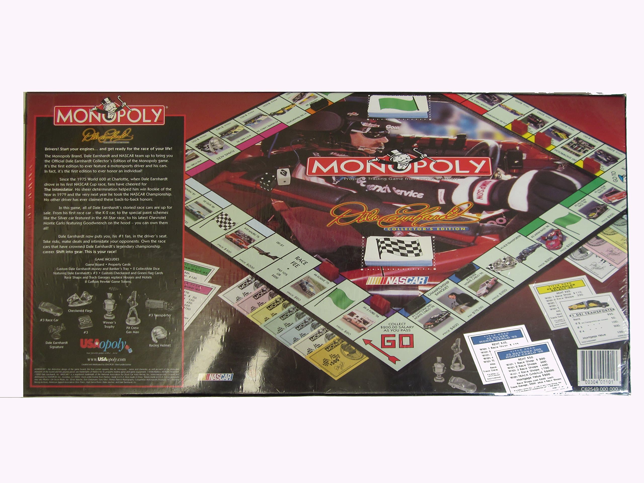 Dale Earnhardt NASCAR Monopoly Special Edition