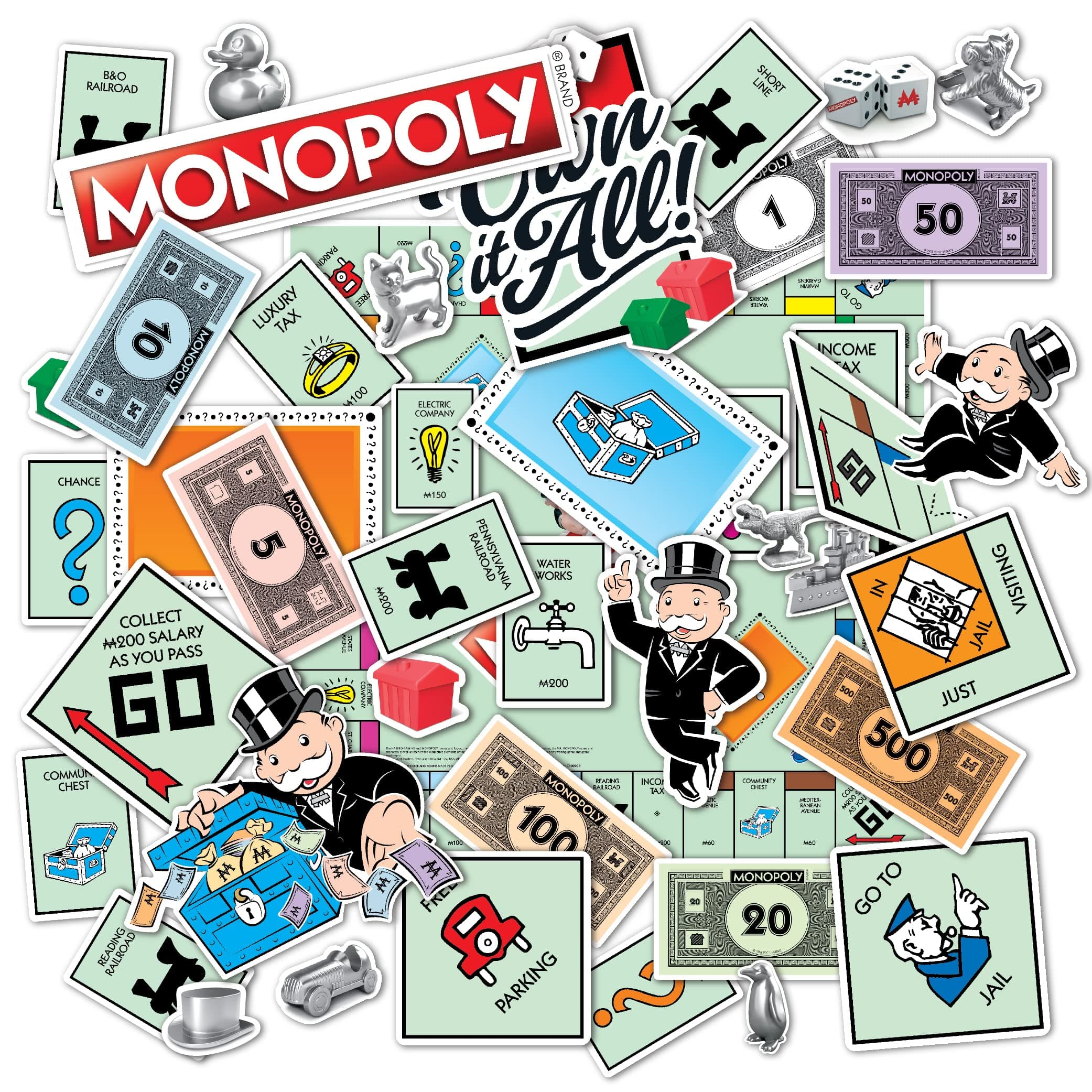 Monopoly Vinyl Sticker Pack (Design Set 2-2)