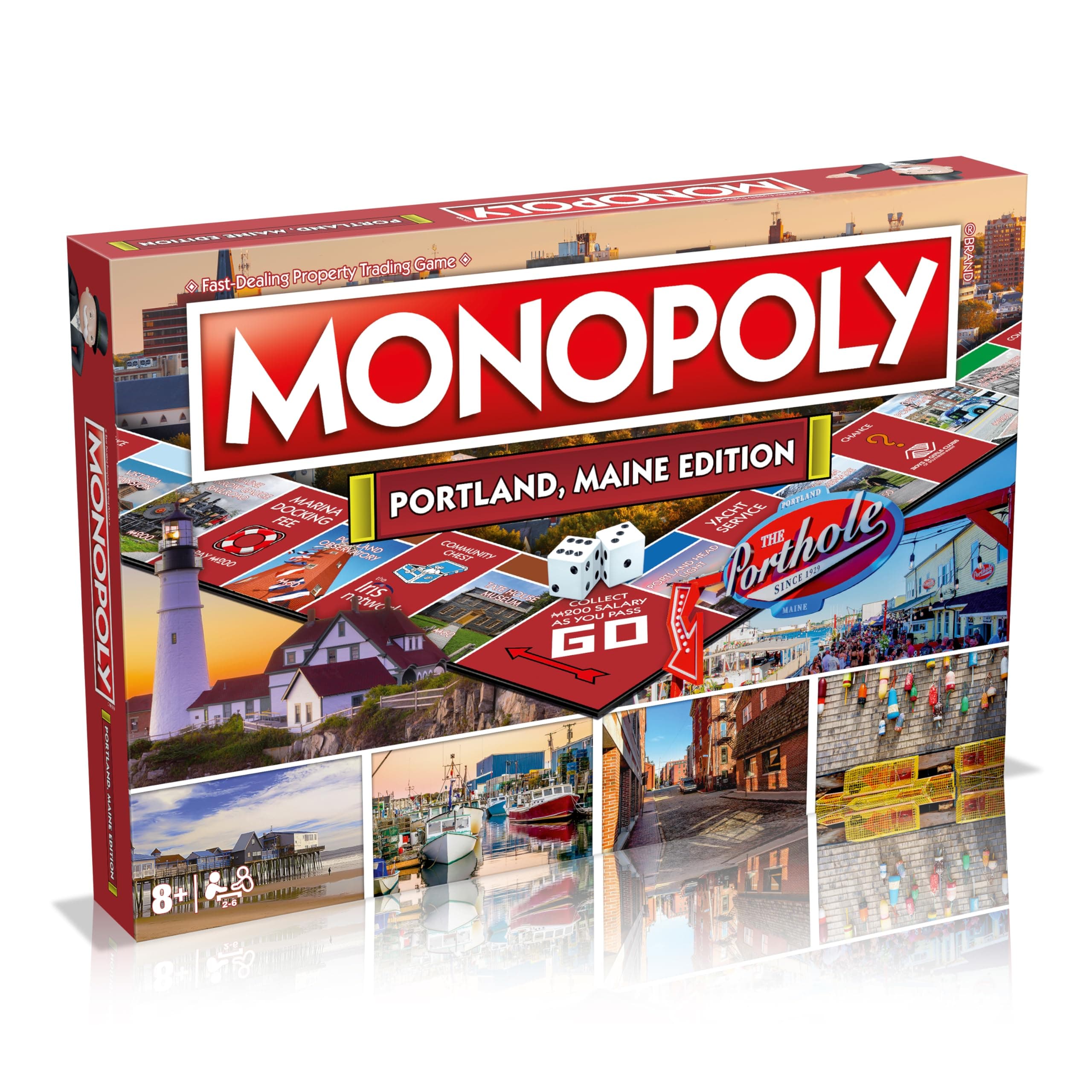 Monopoly Board Game Portland ME Edition