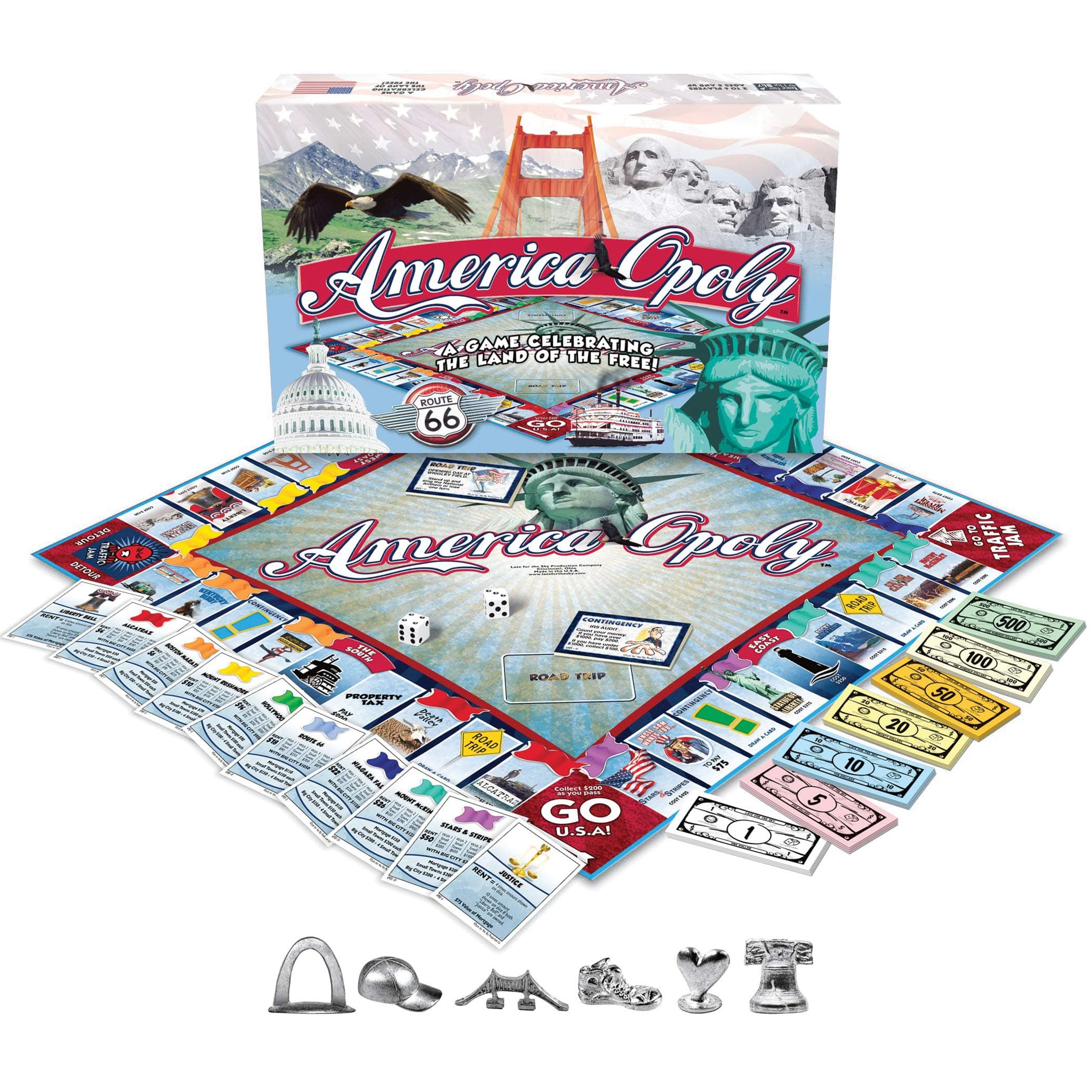 Collections Etc America-opoly Monopoly The Fast-Dealing Property Trading Game