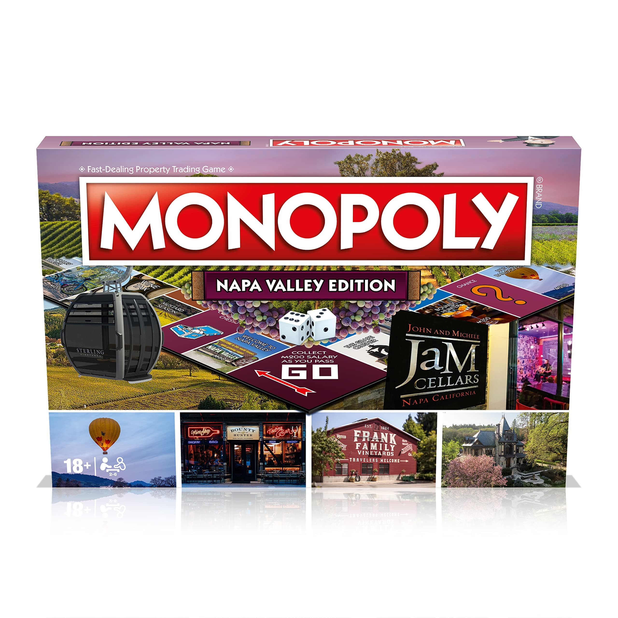 Monopoly Board Game Napa Valley Edition