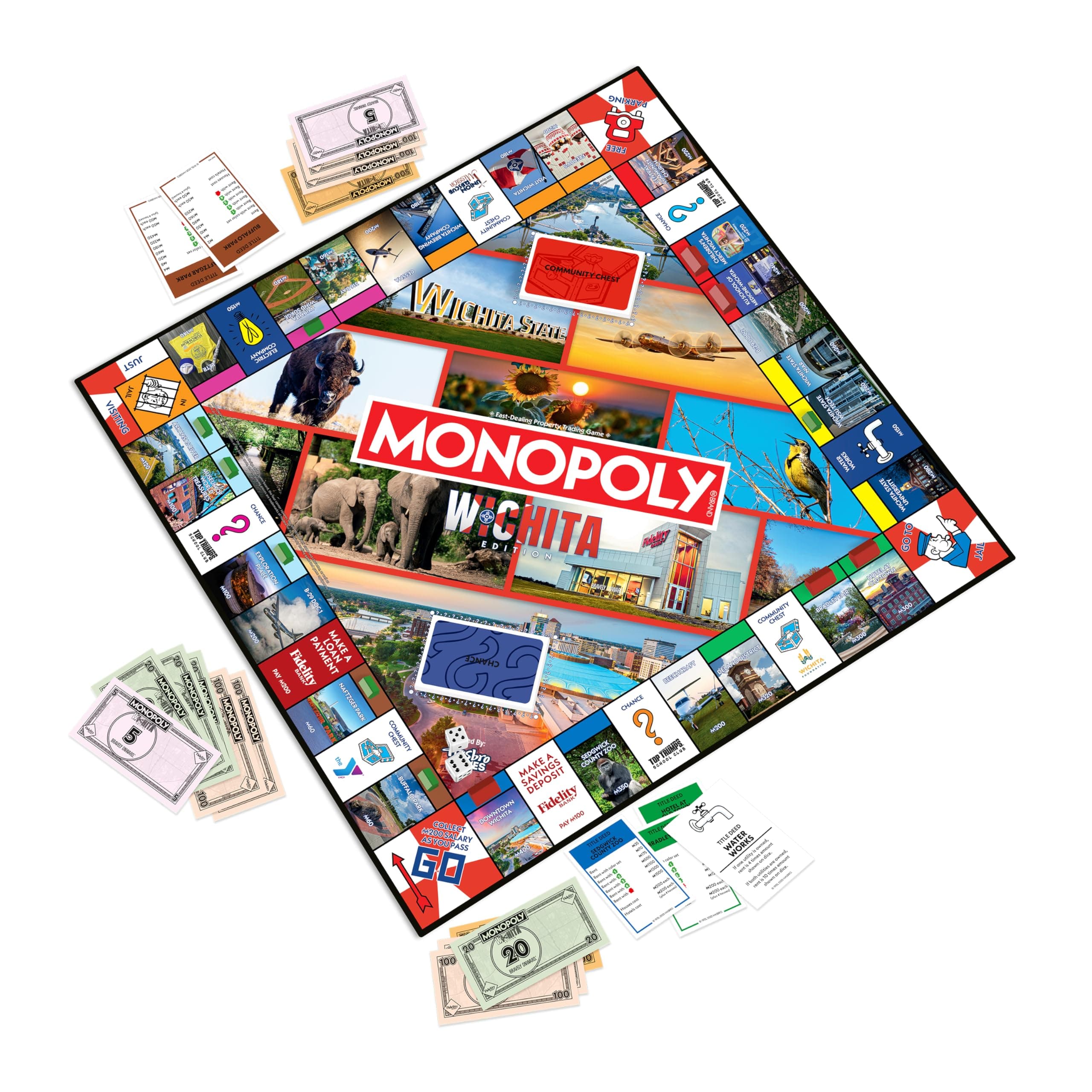 Monopoly Board Game - Wichita, KS Edition